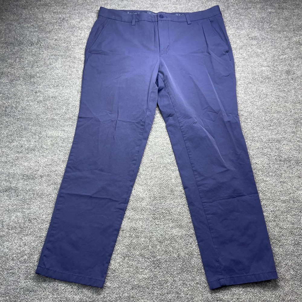 Vineyard Vines Performance On-The-Go Pants Mens 38x30 Navy Blue Chino Stretch